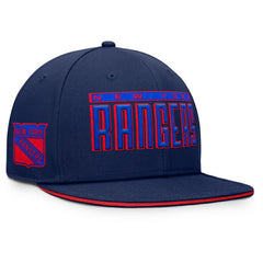 New York Rangers Fanatics Fundamental Gino Stack Snapback Hat - Blue | Fanatics discount