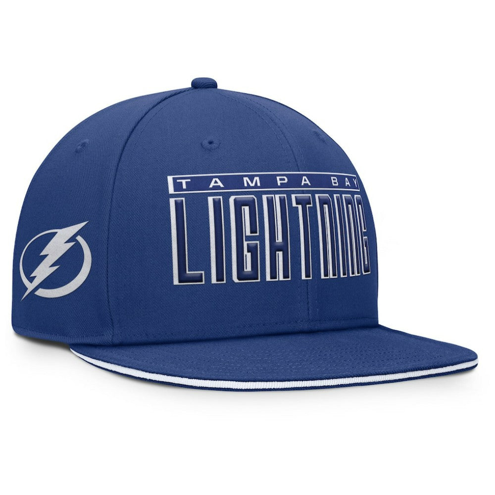 Tampa Bay Lightning Fanatics Fundamental Gino Stack Snapback Hat - Blue | Fanatics near me