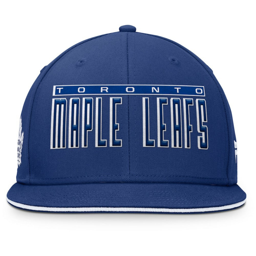 Toronto Maple Leafs Fanatics Fundamental Gino Stack Snapback Hat - Blue | Fanatics on sale