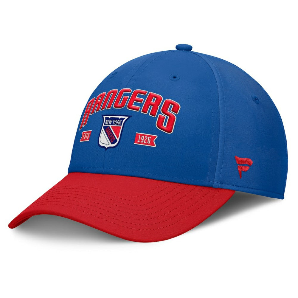 New York Rangers Fanatics Heritage Captain Flex Hat - Blue/Red | Fanatics on sale
