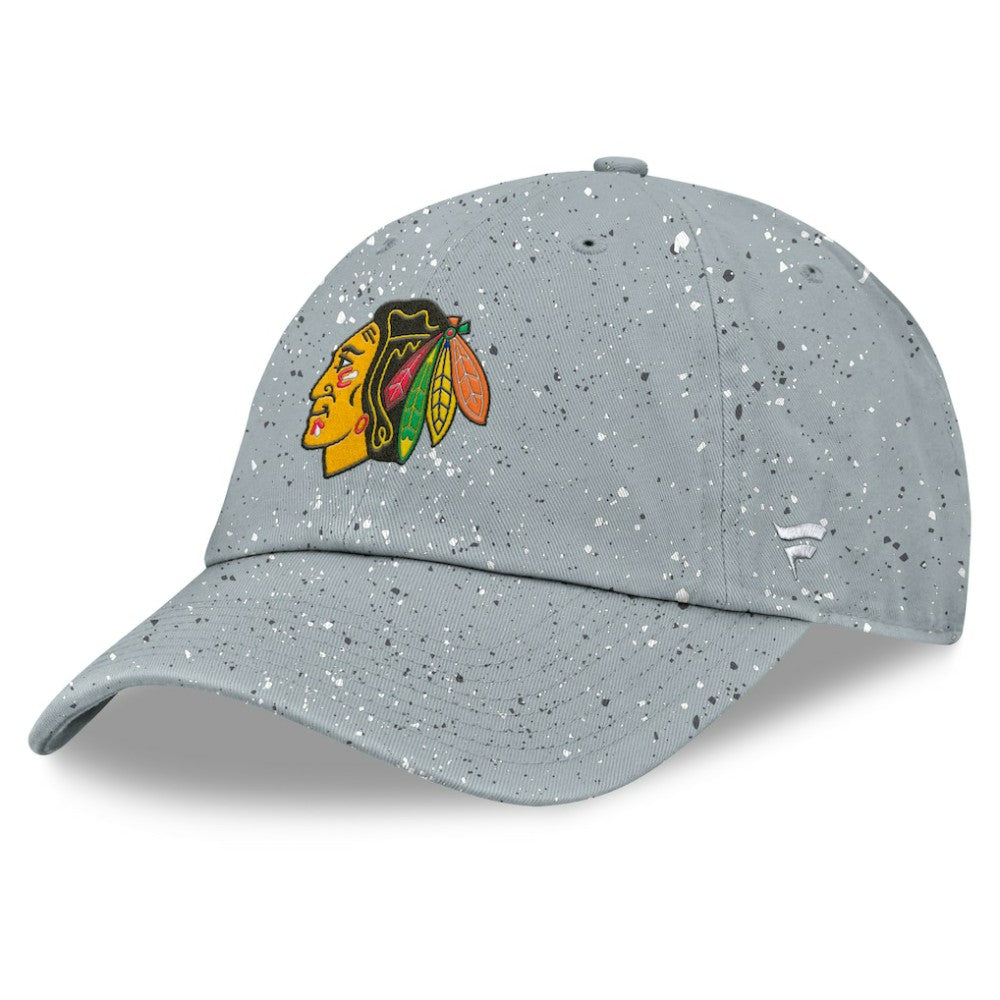 Chicago Blackhawks Fanatics Women's Heritage Snow Day Speckle Adjustable Hat - Gray | Fanatics discount