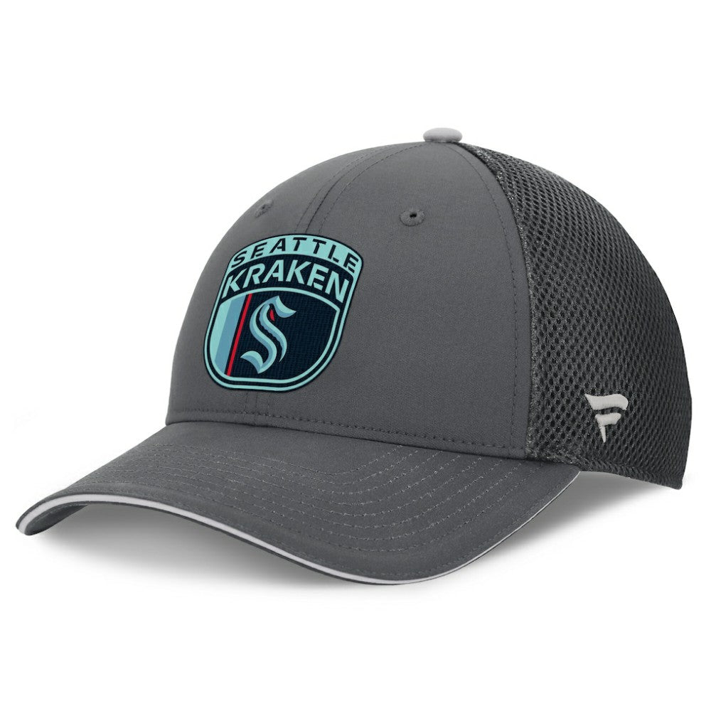 Seattle Kraken Fanatics Authentic Pro Home Ice Trucker Adjustable Hat - Gray | Fanatics online