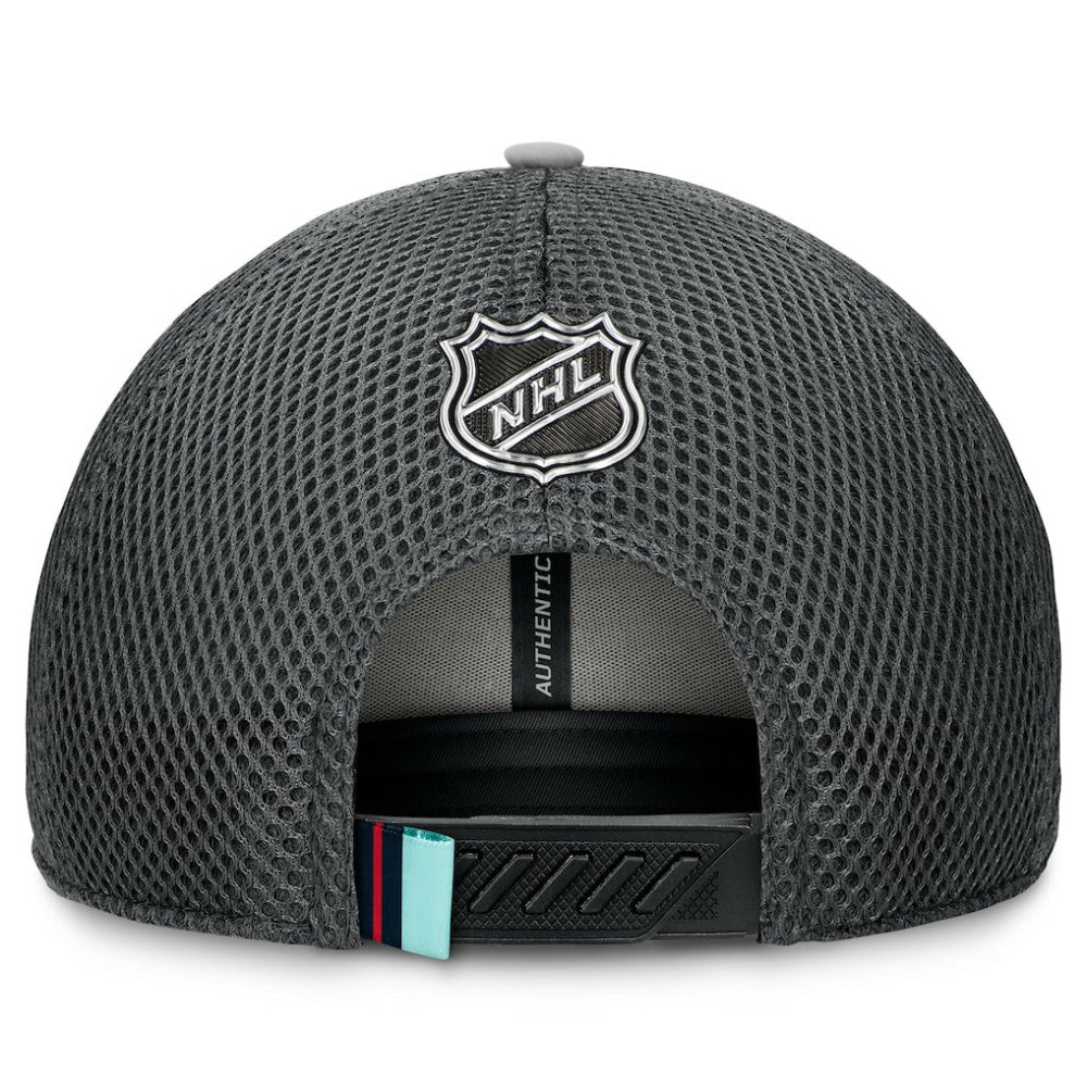 Seattle Kraken Fanatics Authentic Pro Home Ice Trucker Adjustable Hat - Gray | Fanatics online