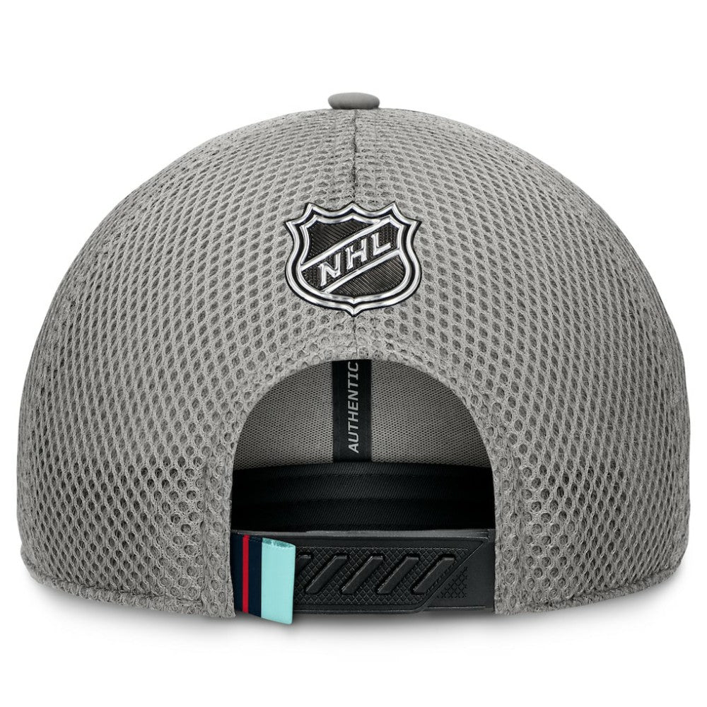 Seattle Kraken Fanatics Authentic Pro Home Ice Trucker Adjustable Hat - Gray | Fanatics online