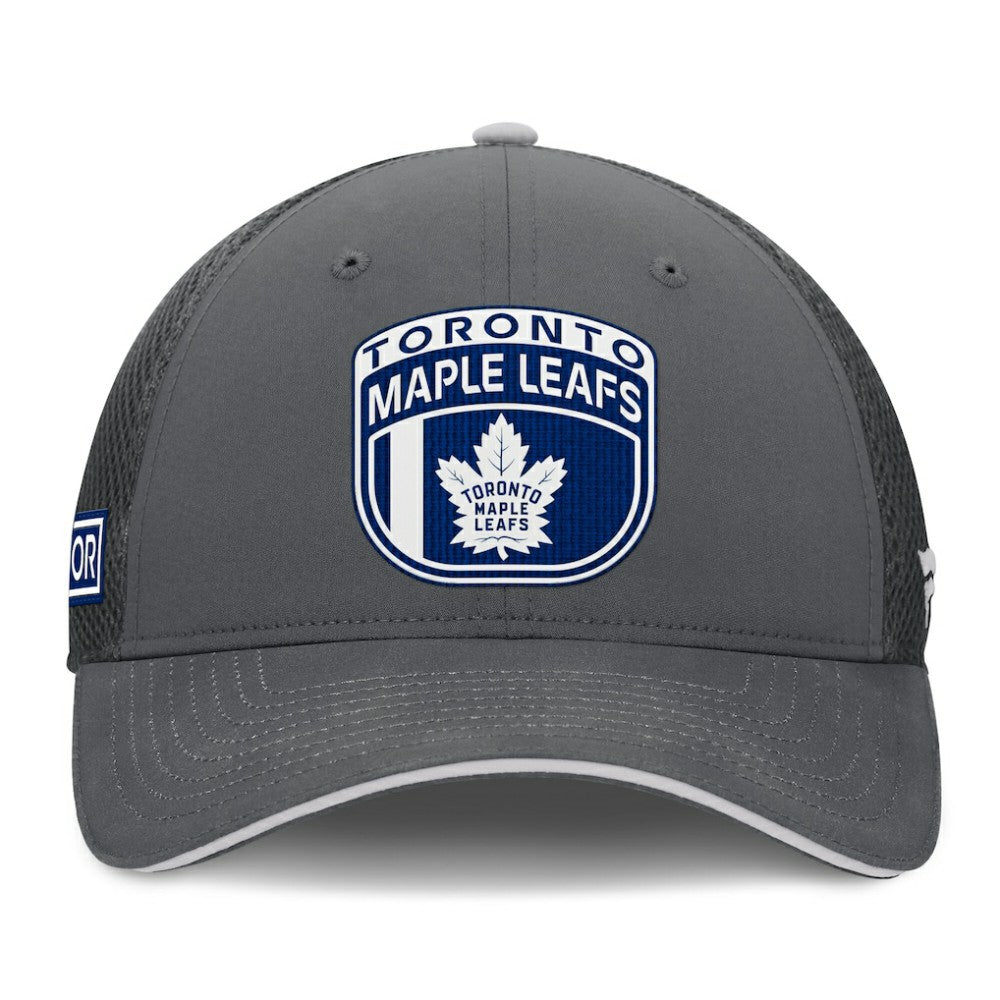 Toronto Maple Leafs Fanatics Authentic Pro Home Ice Trucker Adjustable Hat - Gray | Fanatics online