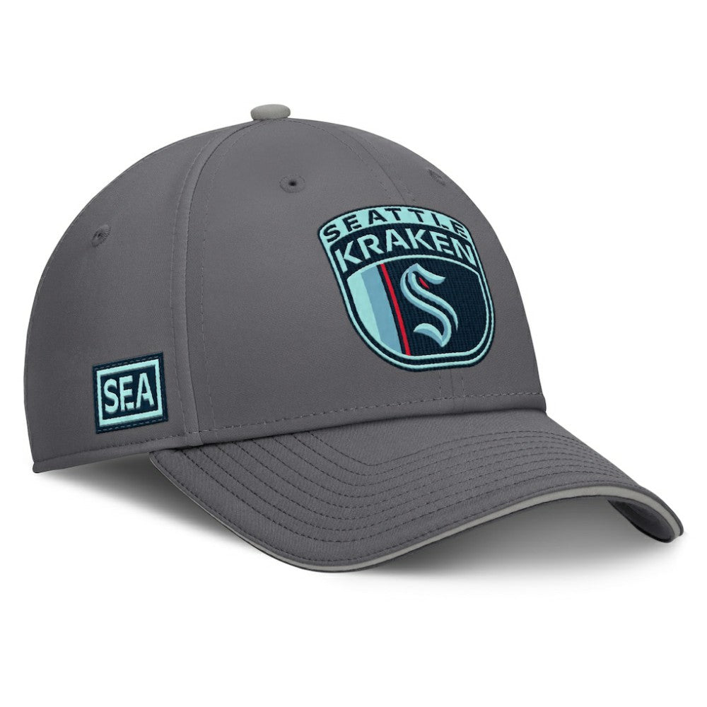 Seattle Kraken Fanatics Home Ice Flex Hat - Gray | Fanatics discount