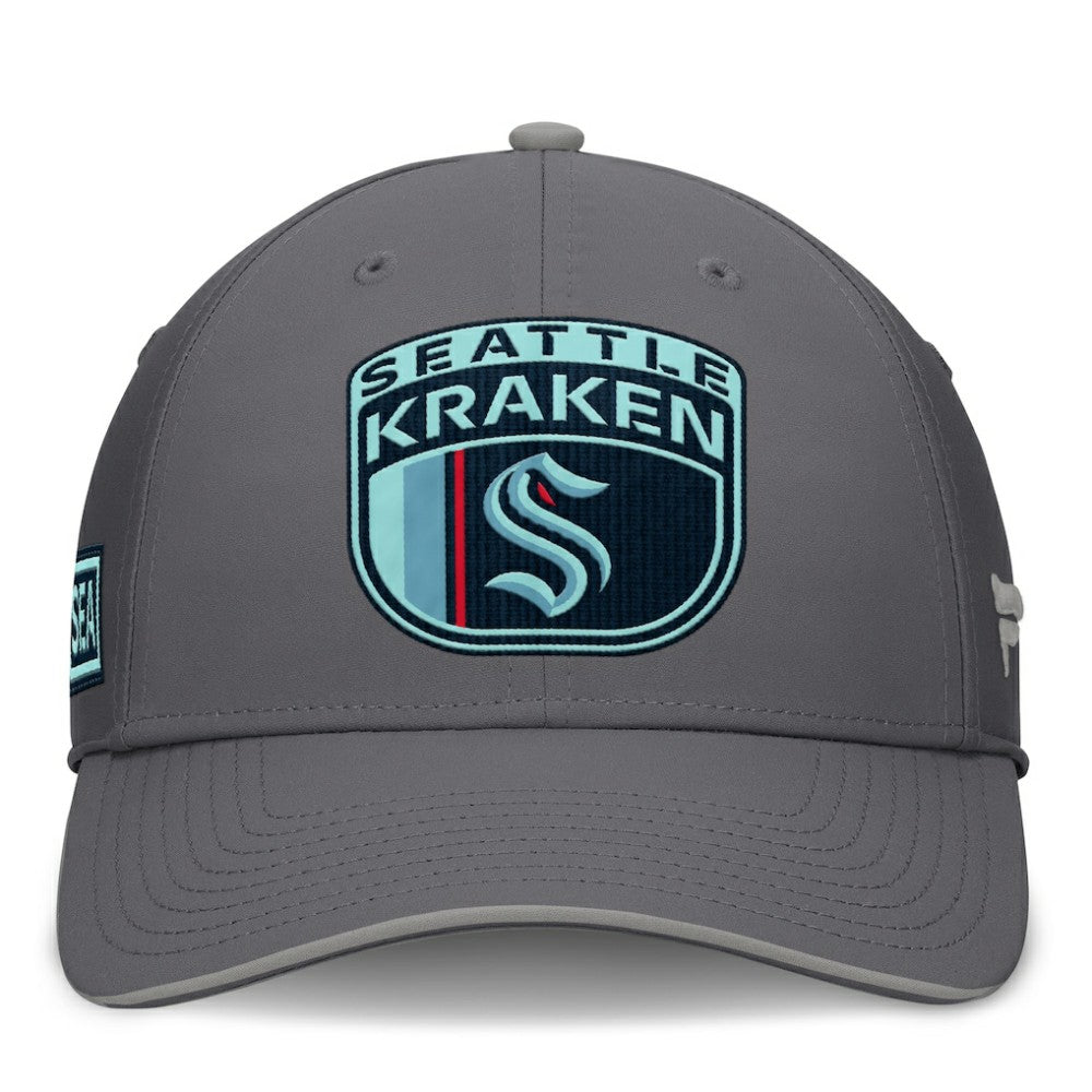 Seattle Kraken Fanatics Home Ice Flex Hat - Gray | Fanatics discount
