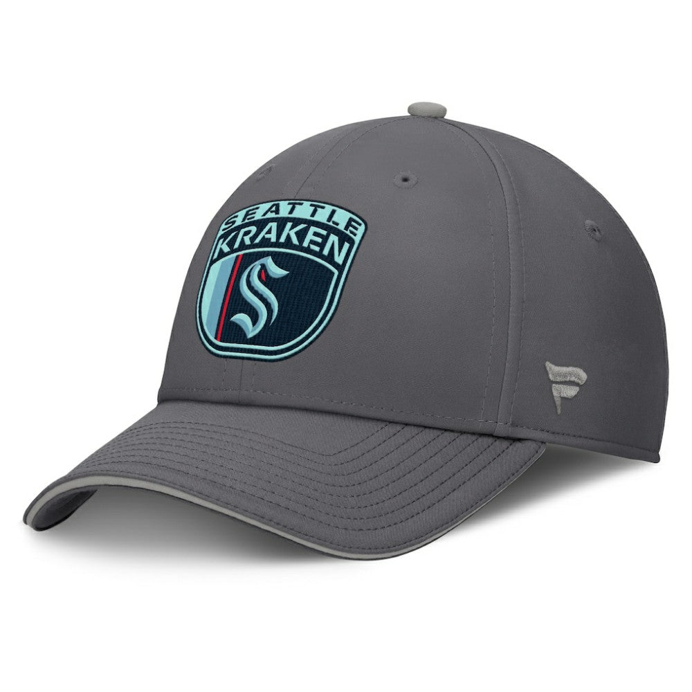 Seattle Kraken Fanatics Home Ice Flex Hat - Gray | Fanatics discount