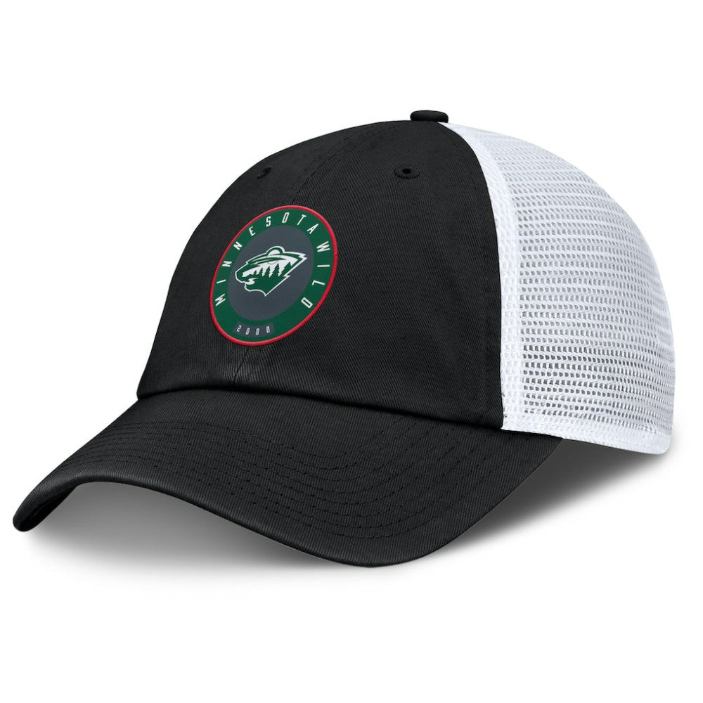 Minnesota Wild Fanatics Averie Trucker Adjustable Hat - Black/Gray | Fanatics online