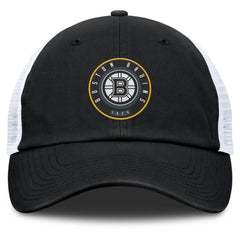 Boston Bruins Fanatics Averie Trucker Adjustable Hat - Black/White | Fanatics on sale