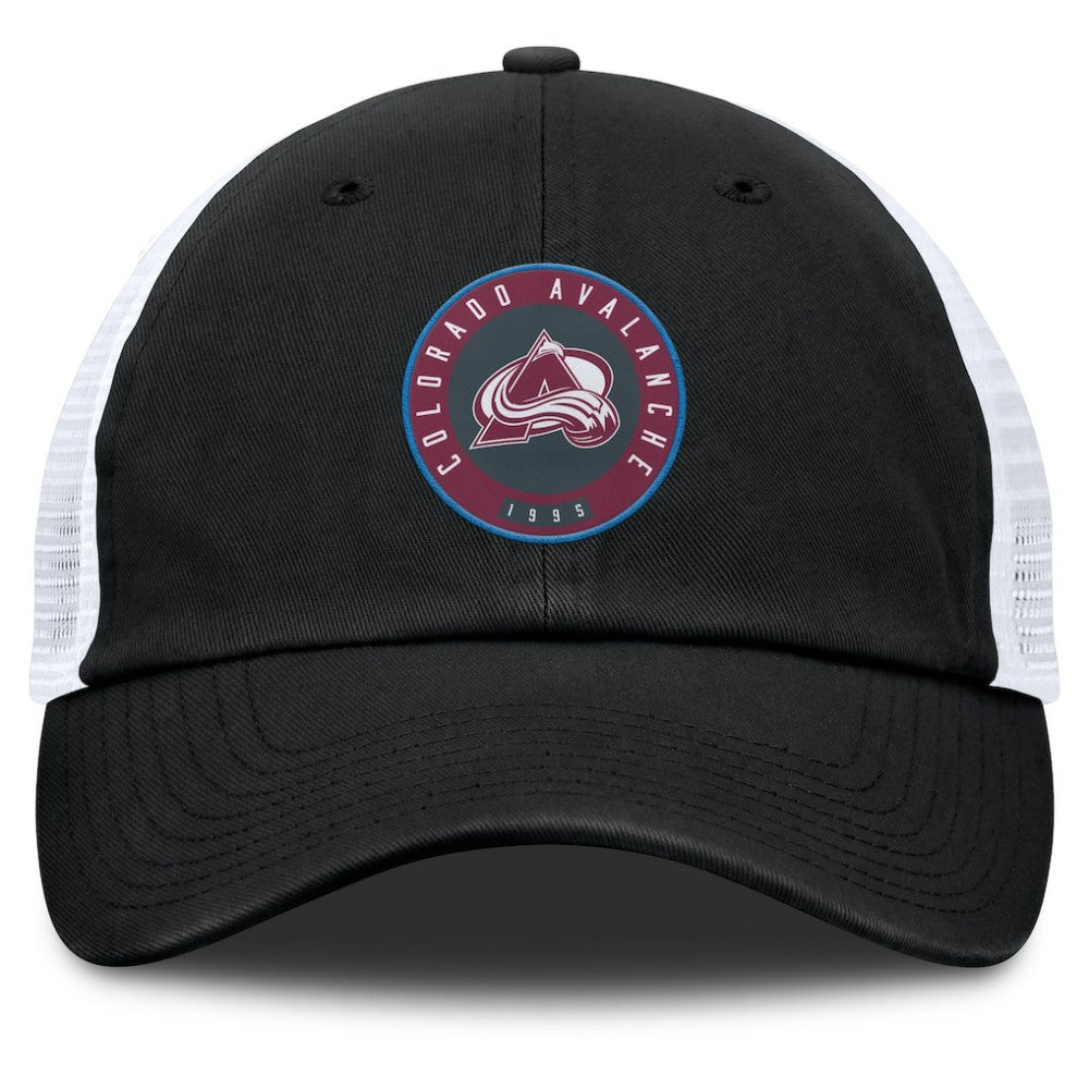 Colorado Avalanche Fanatics Averie Trucker Adjustable Hat - Black/White | Fanatics online
