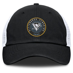 Pittsburgh Penguins Fanatics Averie Trucker Adjustable Hat - Black/White | Fanatics online