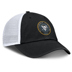 Pittsburgh Penguins Fanatics Averie Trucker Adjustable Hat - Black/White | Fanatics online