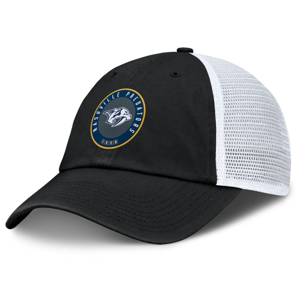 Nashville Predators Fanatics Averie Trucker Adjustable Hat - Black/White | Fanatics near me