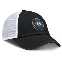 Nashville Predators Fanatics Averie Trucker Adjustable Hat - Black/White | Fanatics near me