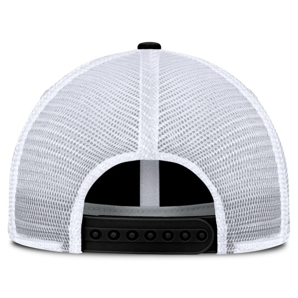 New Jersey Devils Fanatics Averie Trucker Adjustable Hat - Black/White | Fanatics sale