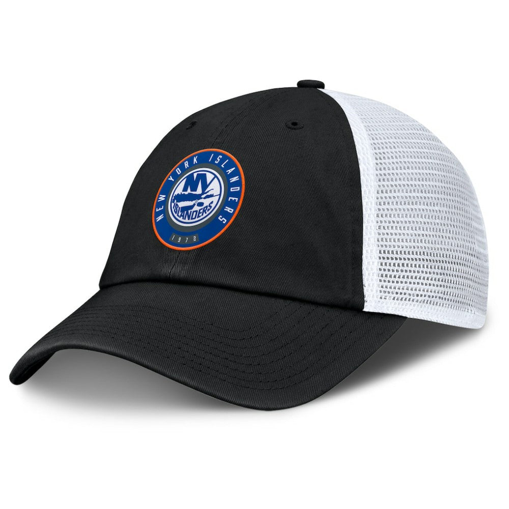 New York Islanders Fanatics Averie Trucker Adjustable Hat - Black/Gray | Fanatics online