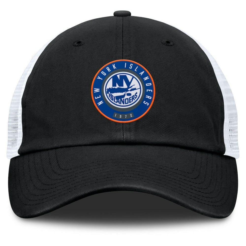 New York Islanders Fanatics Averie Trucker Adjustable Hat - Black/Gray | Fanatics online
