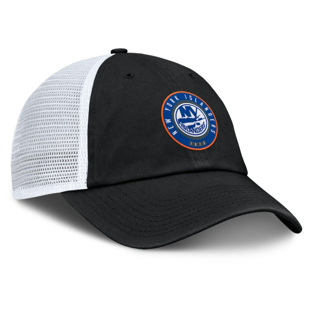 New York Islanders Fanatics Averie Trucker Adjustable Hat - Black/Gray | Fanatics online