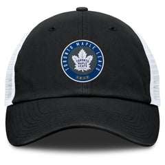 Toronto Maple Leafs Fanatics Averie Trucker Adjustable Hat - Black/Gray | Fanatics Clearance