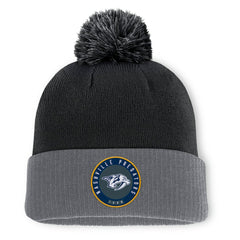 Nashville Predators Fanatics Aspyn Cuffed Knit Hat with Pom - Black | Fanatics on sale
