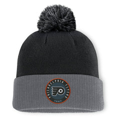 Philadelphia Flyers Fanatics Aspyn Cuffed Knit Hat with Pom - Black | Fanatics sale