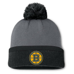 Boston Bruins Fanatics Women's Cuffed Knit Hat with Pom - Charcoal | Fanatics near me