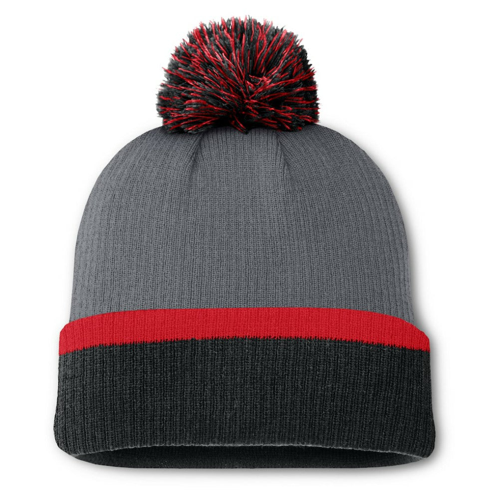 Detroit Red Wings Fanatics Women's Cuffed Knit Hat with Pom - Charcoal | Fanatics online