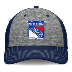 New York Rangers Fanatics Fundamental Top Shelf 2-Tone Flex Hat - Gray/Navy | Fanatics Lifestyle
