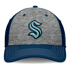 Seattle Kraken Fanatics Fundamental Top Shelf 2-Tone Flex Hat - Gray/Navy | Fanatics discount
