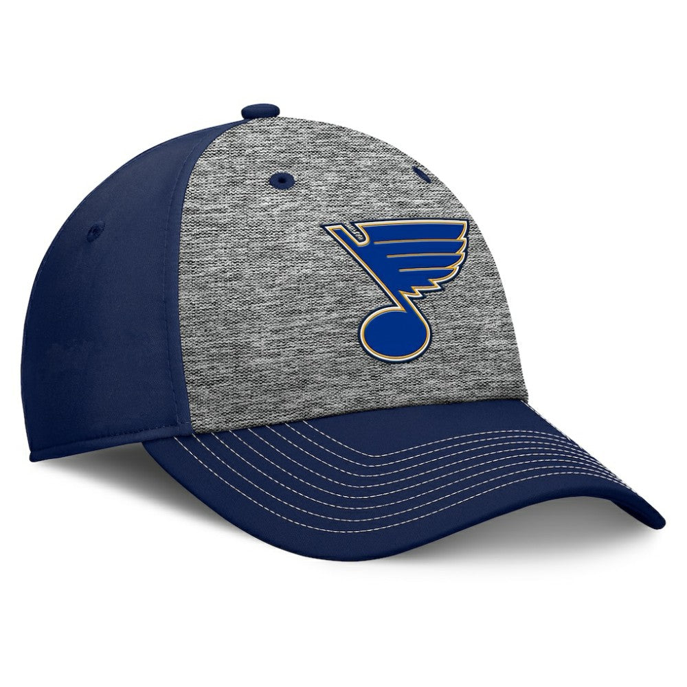 St. Louis Blues Fanatics Fundamental Top Shelf 2-Tone Flex Hat - Gray/Navy | Fanatics online