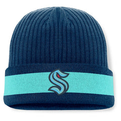 Seattle Kraken Fanatics Blueliner Cuffed Knit Hat - Deep Sea Blue | Fanatics on sale