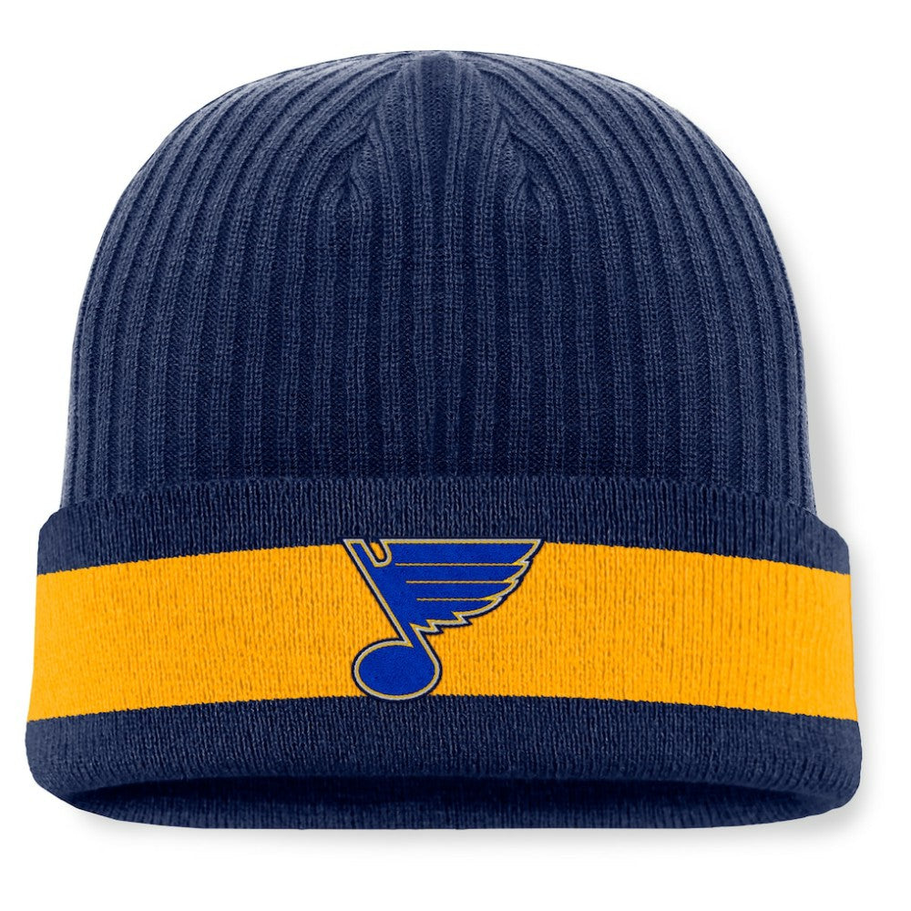 St. Louis Blues Fanatics Blueliner Cuffed Knit Hat - Blue | Fanatics Clearance
