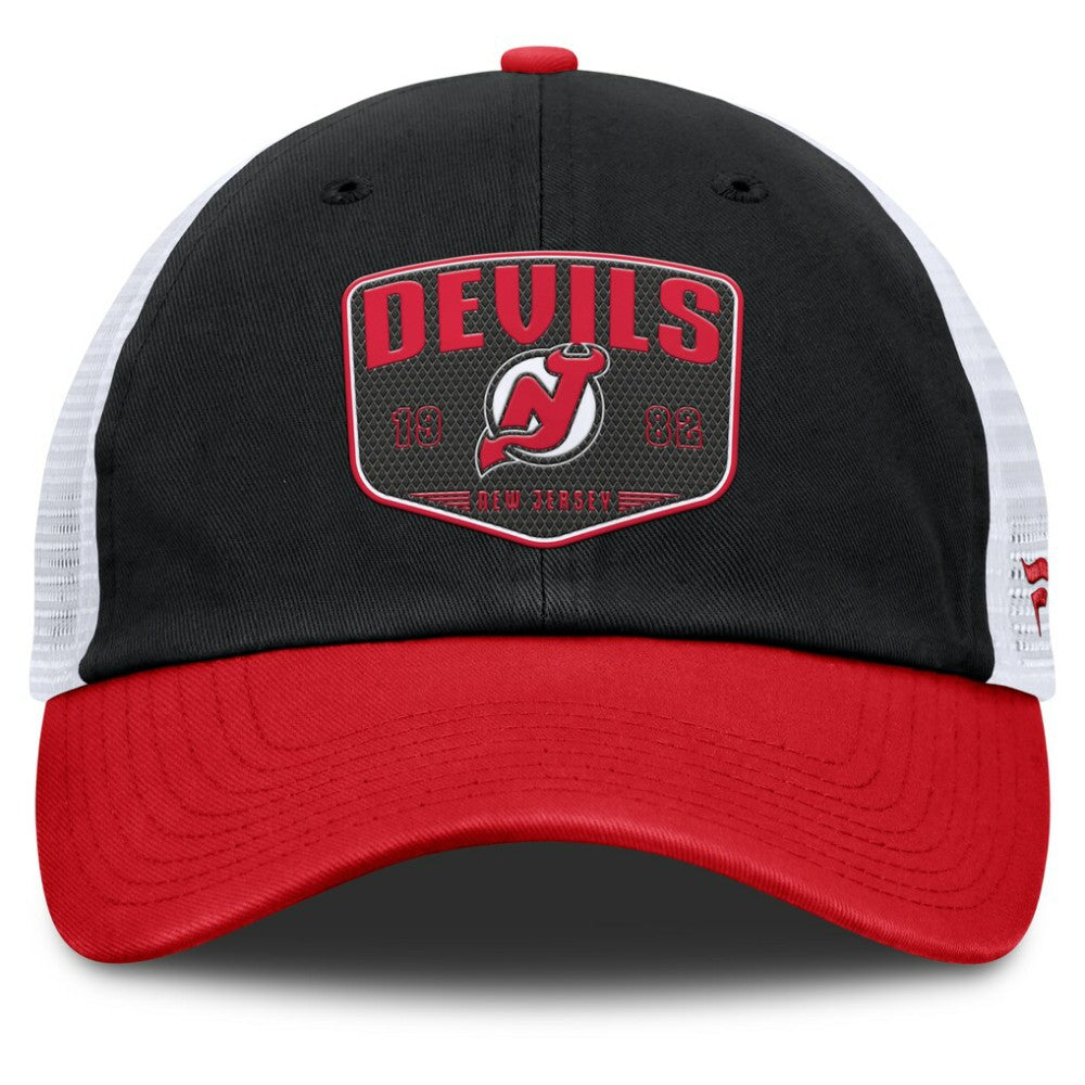 New Jersey Devils Fanatics Fundamental One-Time Trucker Adjustable Hat - Black | Fanatics sale