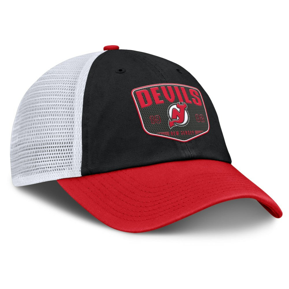 New Jersey Devils Fanatics Fundamental One-Time Trucker Adjustable Hat - Black | Fanatics sale