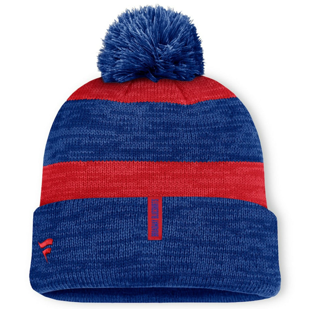 New York Rangers Fanatics Fundamental Red Line Cuffed Knit Hat with Pom - Navy | Fanatics sale