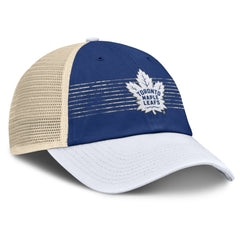 Toronto Maple Leafs Fanatics Heritage Breakaway Trucker Adjustable Hat - Blue/Cream | Fanatics sale