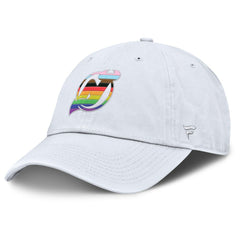 New Jersey Devils Fanatics PRIDE Adjustable Hat - White | Fanatics Clearance