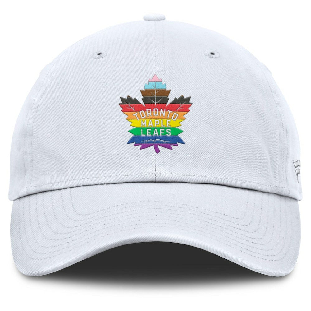 Toronto Maple Leafs Fanatics PRIDE Adjustable Hat - White | Fanatics Lifestyle