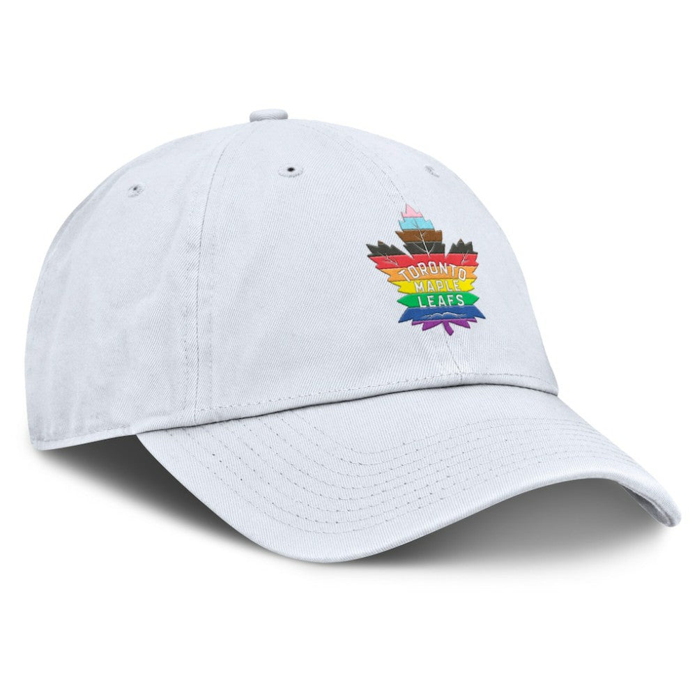Toronto Maple Leafs Fanatics PRIDE Adjustable Hat - White | Fanatics Lifestyle