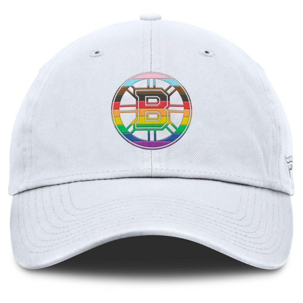 Boston Bruins Fanatics PRIDE Adjustable Hat - White | Fanatics discount