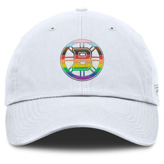 Boston Bruins Fanatics PRIDE Adjustable Hat - White | Fanatics discount