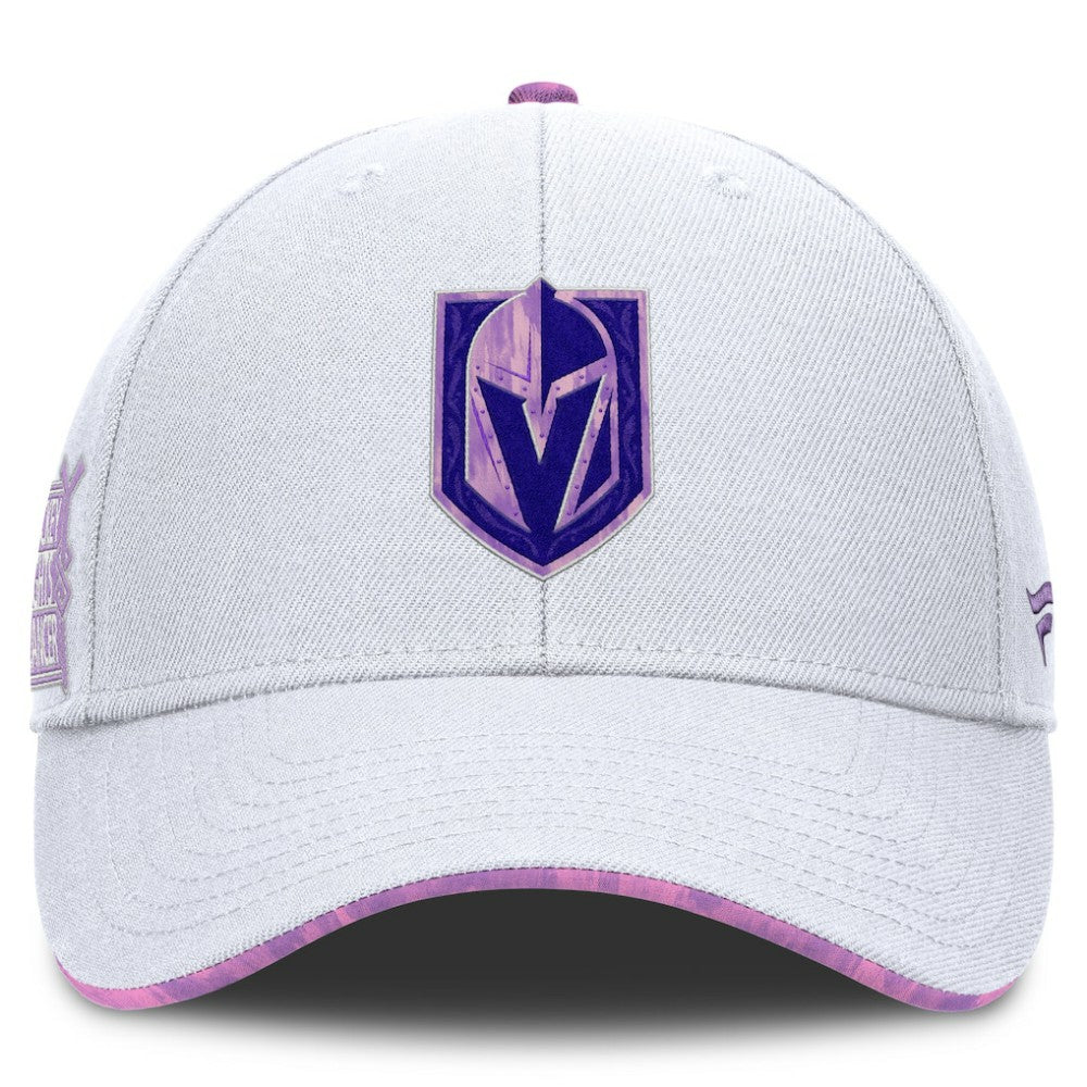 Vegas Golden Knights Fanatics Authentic Pro Hockey Fights Cancer Adjustable Hat - White | Fanatics on sale