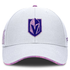 Vegas Golden Knights Fanatics Authentic Pro Hockey Fights Cancer Adjustable Hat - White | Fanatics on sale