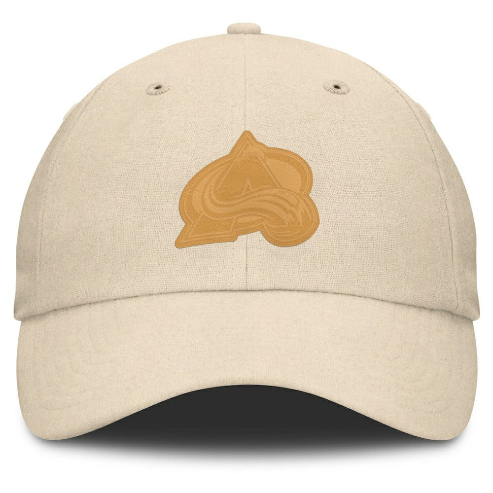 Colorado Avalanche Fanatics Front Office Canvas Adjustable Hat - Tan | Fanatics Lifestyle