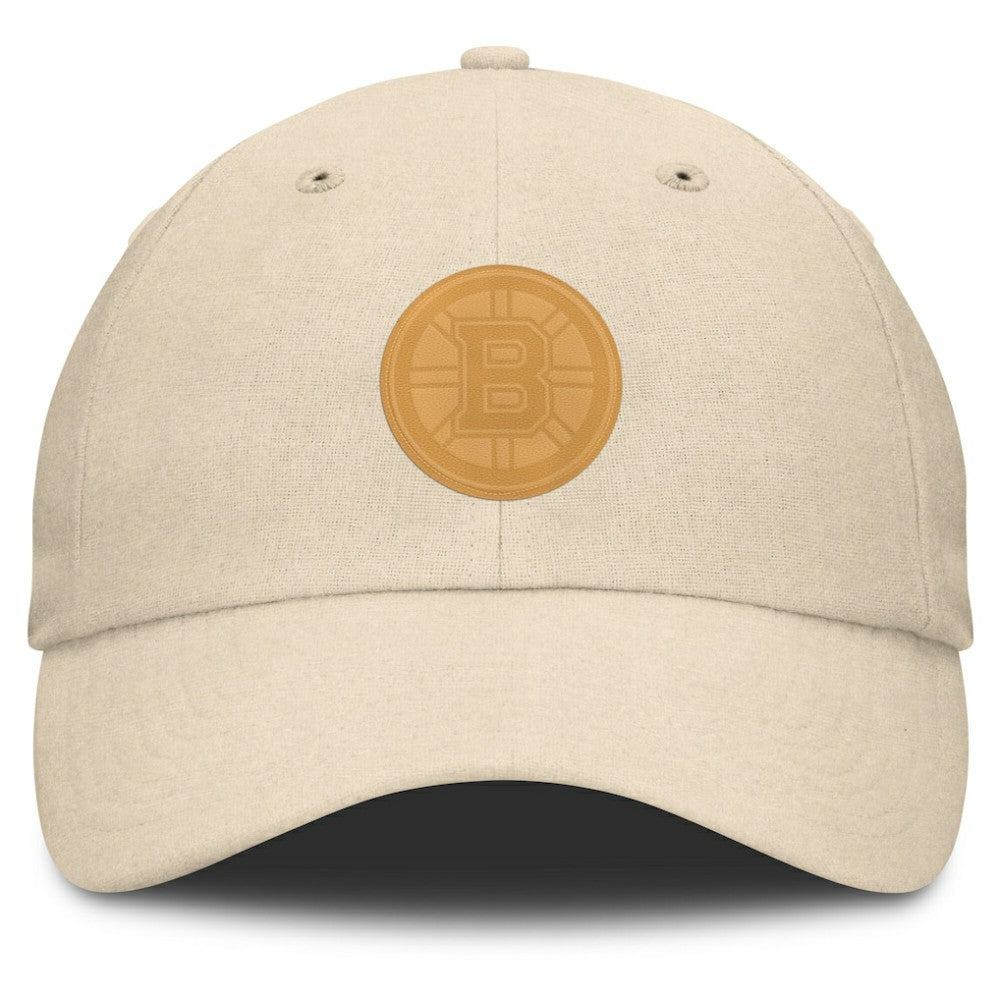 Boston Bruins Fanatics Front Office Canvas Adjustable Hat - Tan | Fanatics Lifestyle