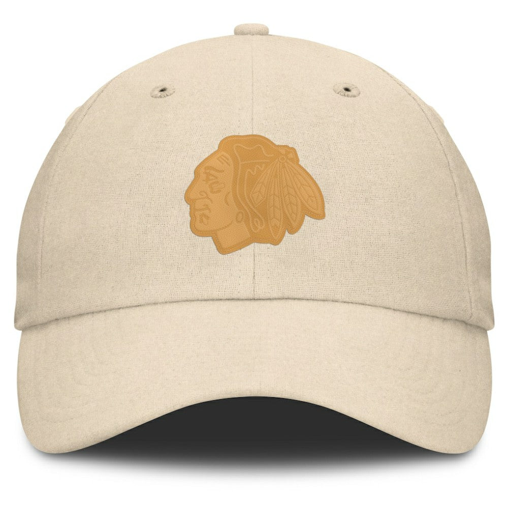 Chicago Blackhawks Fanatics Front Office Canvas Adjustable Hat - Tan | Fanatics online
