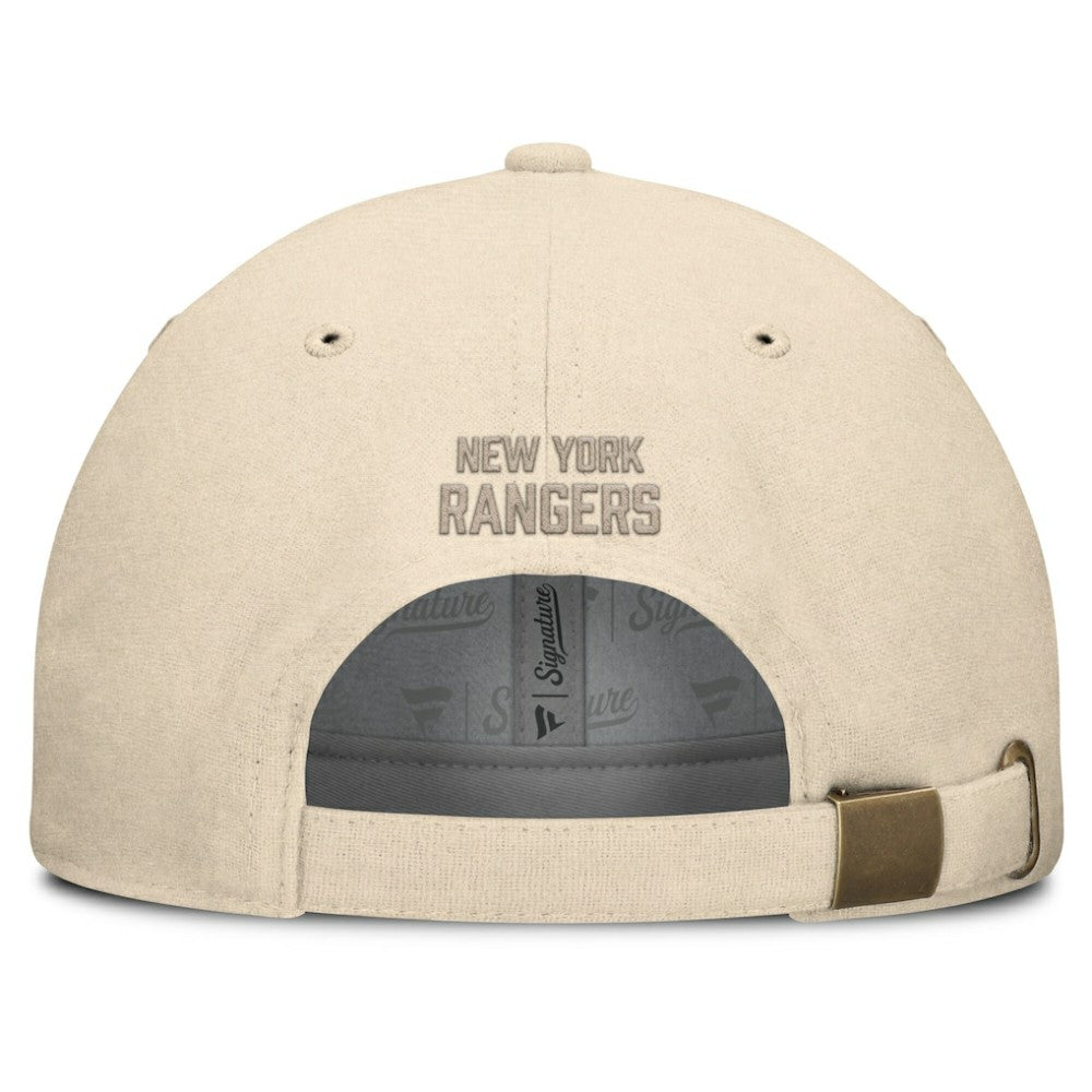 New York Rangers Fanatics Front Office Canvas Adjustable Hat - Tan | Fanatics Clearance