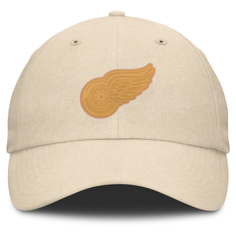 Detroit Red Wings Fanatics Front Office Canvas Adjustable Hat - Tan | Fanatics Lifestyle