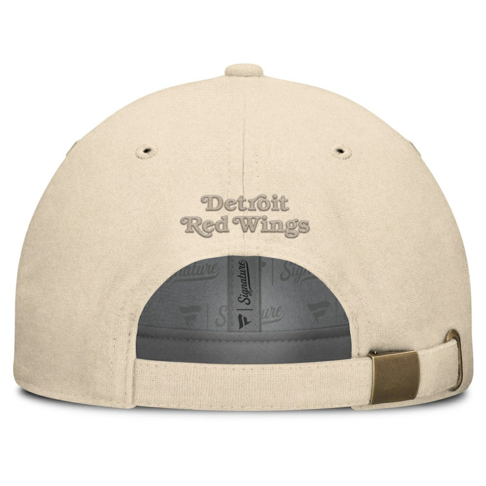 Detroit Red Wings Fanatics Front Office Canvas Adjustable Hat - Tan | Fanatics Lifestyle
